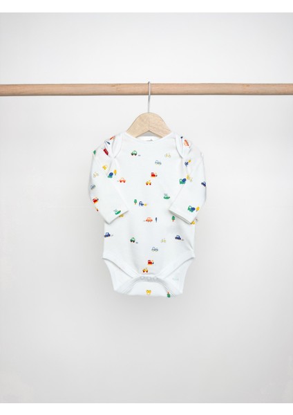 Uzun Kol Erkek Bebek Çıtçıtlı Body 3'lü Set indirimleri