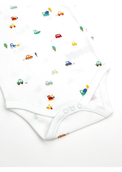 Uzun Kol Erkek Bebek Çıtçıtlı Body 3'lü Set