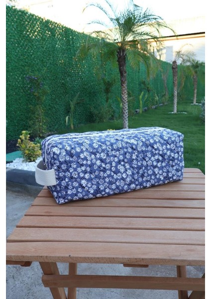 Papatya Dy-Son Airwrap ve Tüm Saç Şekillendiriciler Için Xl Boy Çanta Seyahat Çantası Mavi Kare