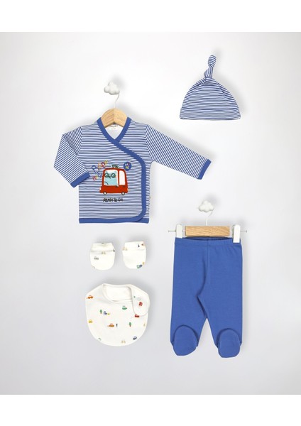 Bağlar 5'li Yenidoğan Erkek Hastane Çıkışı Hediye Seti