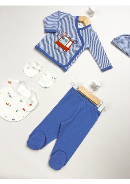 Bağlar 5'li Yenidoğan Erkek Hastane Çıkışı Hediye Seti modelleri