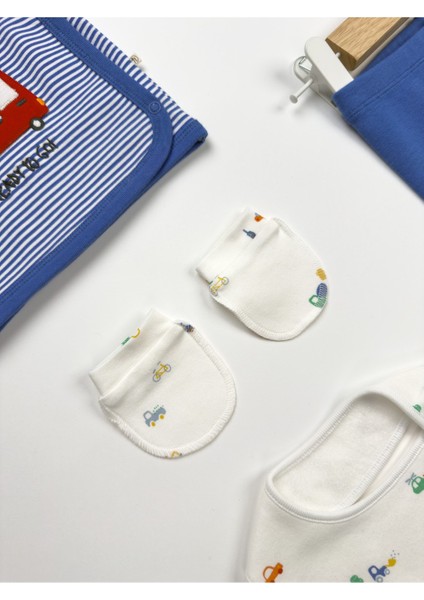 Bağlar 5'li Yenidoğan Erkek Hastane Çıkışı Hediye Seti