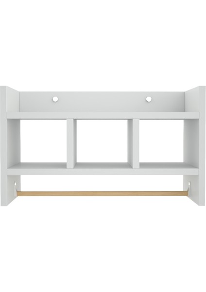 Tuvalet Üstü Banyo Rafı – 3 Katlı Kolay Montajlı Organizer (Beyaz / Sonomo) fırsatları