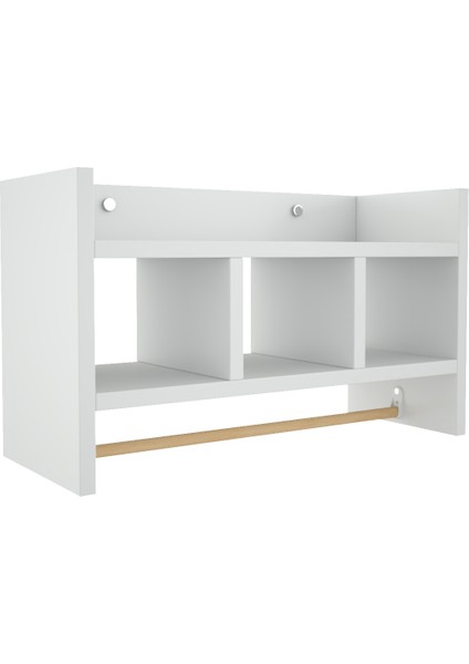 Tuvalet Üstü Banyo Rafı – 3 Katlı Kolay Montajlı Organizer (Beyaz / Sonomo) indirimleri