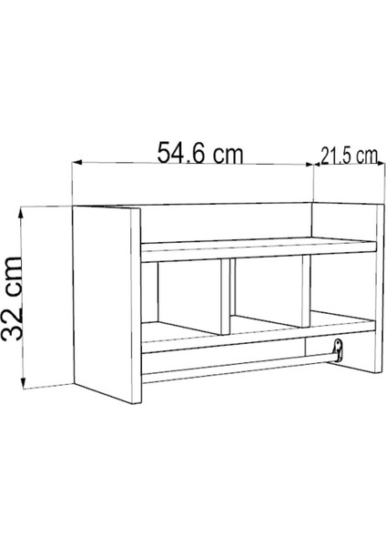 Tuvalet Üstü Banyo Rafı – 3 Katlı Kolay Montajlı Organizer (Beyaz / Sonomo)