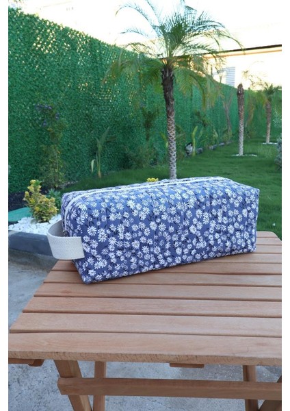 Papatya Dy-Son Airwrap ve Tüm Saç Şekillendiriciler Için Xl Boy Çanta Seyahat Çantası Mavi Çizgi