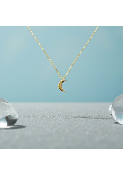 Hilal Ay 14 Ayar Altın Kolye