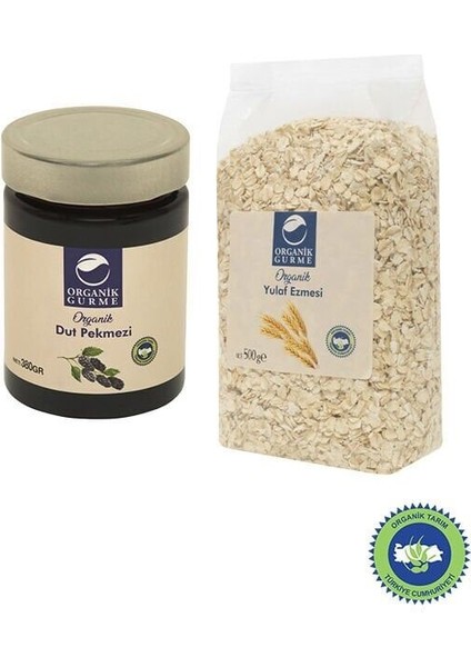 Organik Yulaf Ezmesi 500GR - Dut Pekmesi 380GR