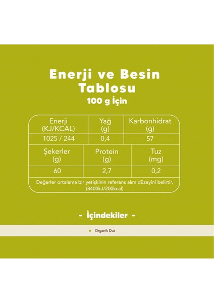 Organik Yulaf Ezmesi 500GR - Dut Pekmesi 380GR modelleri