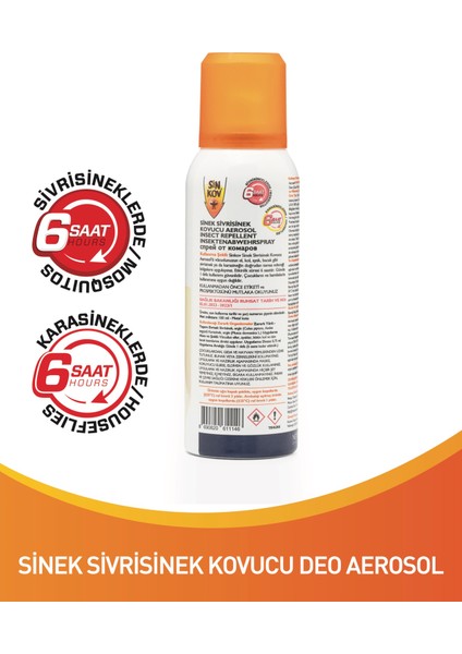 Sinek Sivrisinek Kovucu Deo Aerosol 100ML - Uzun Süre Koruma fiyatları