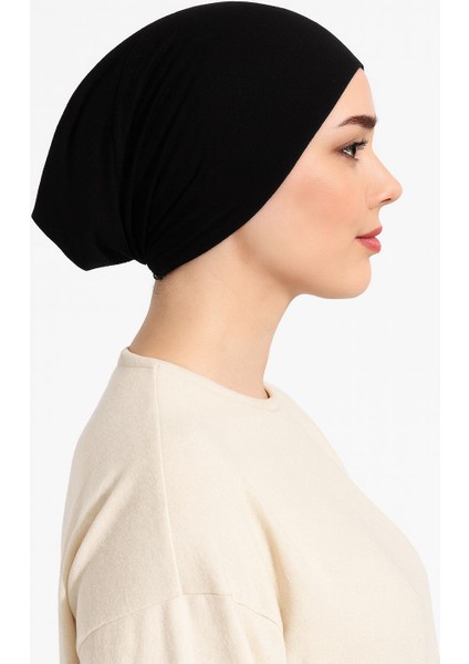 Hazır Pratik Geçmeli Uzun Boru Tesettür Bone