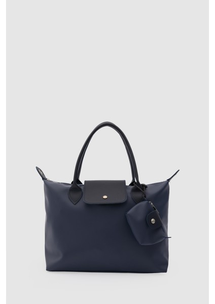 Booster Charmlı Omuz Çantası Lacivert