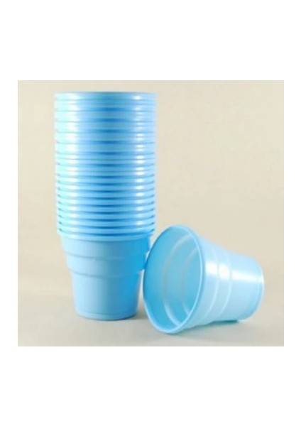 25 Adet Plastik Bardak Mavi