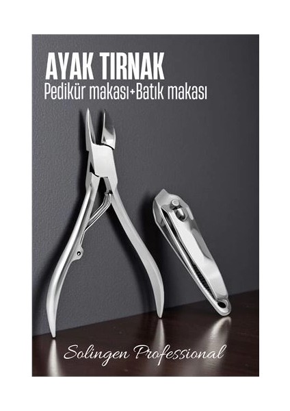 Bfs Ayak Tırnak Makası Batık Tırnak Makas Seti Pedikür Tırnak Makası Merys Solingen