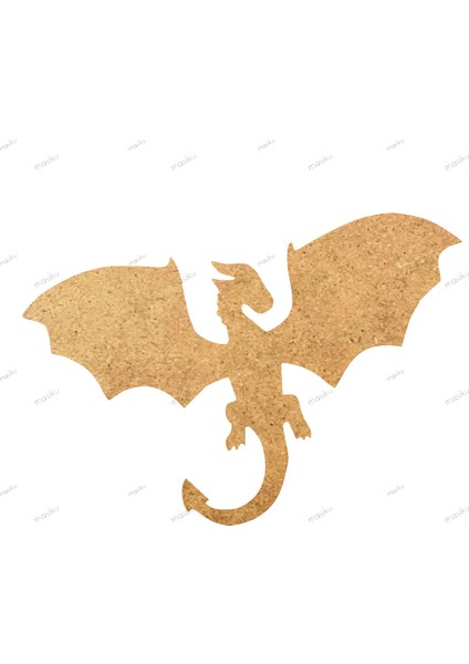 10'lu Paket Ahşap Duvar Dekoru - ST_00419 - 8 x 6 cm