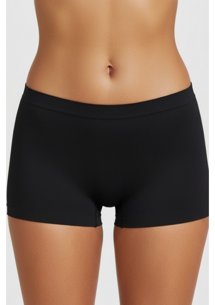 Kadın Boxer 4’lü Set – Pamuklu, Iz Yapmaz ve Nefes Alan Kumaş – Siyah Renk fırsatları