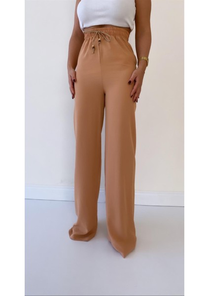 Ayrobin Keten Rahat Pantolon Yavruağzı