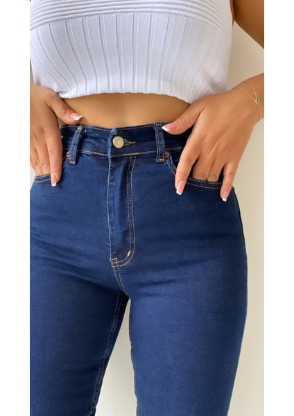Toparlayıcı Skinny Jean Lacivert fiyatları