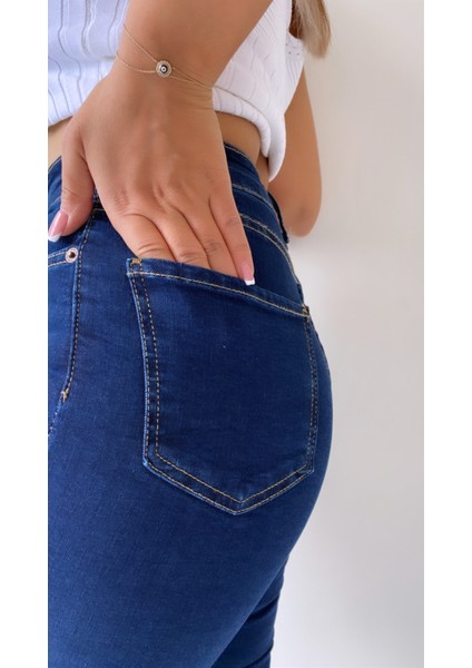 Toparlayıcı Skinny Jean Lacivert fırsatları