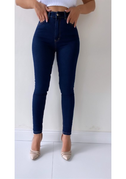 Toparlayıcı Skinny Jean Lacivert indirimleri