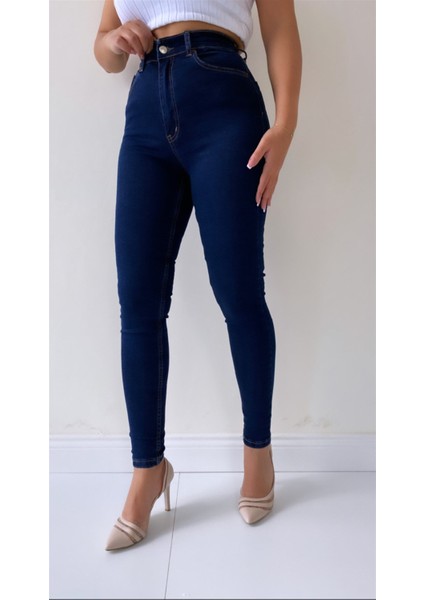 Toparlayıcı Skinny Jean Lacivert