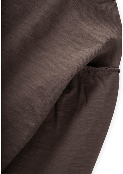 Fırçalı Rustik Uzun Kollu T-Shırt 1-7 Yaş Vizon fırsatları