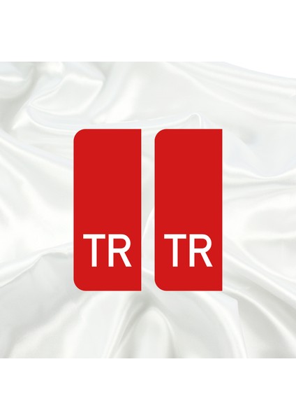 Tr Harfli Çıkıntılı Tasarım Universal Pleksi Araç Plaka Arması
