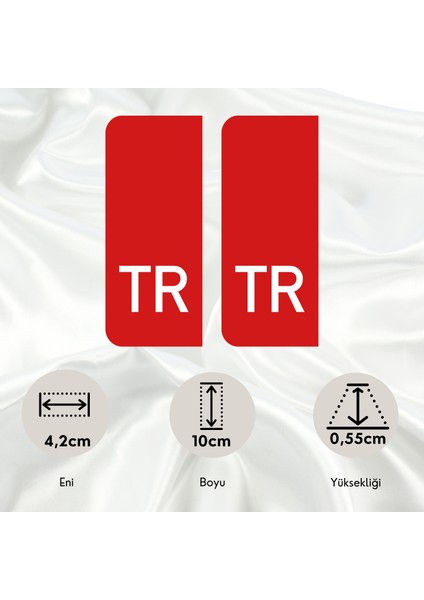 Tr Harfli Çıkıntılı Tasarım Universal Pleksi Araç Plaka Arması fiyatları