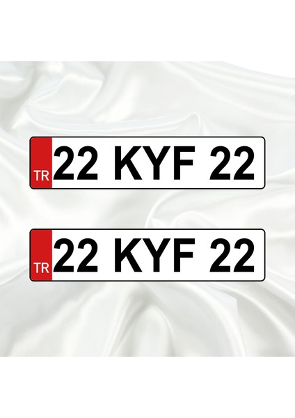 Tr Harfli Çıkıntılı Tasarım Universal Pleksi Araç Plaka Arması modelleri