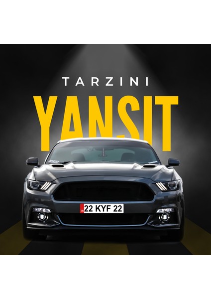 Tr Harfli Çıkıntılı Tasarım Universal Pleksi Araç Plaka Arması fırsatları