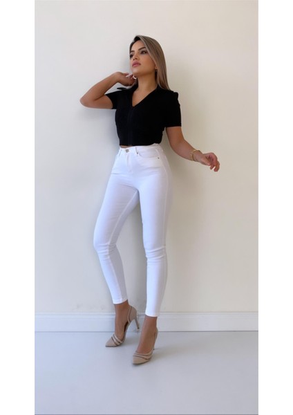 Toparlayıcı Skinny Jean Ekru indirimleri