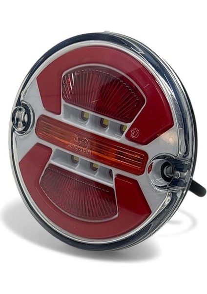 Universal Mini Yuvarlak Stop Lambası 4 Fonksiyonlu 12-24V Uyumlu Fren Park Geri Vites Sinyal fiyatları