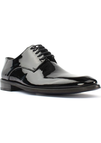 Erkek Siyah Bağcıklı Rugan Deri Klasik Ayakkabı fırsatları