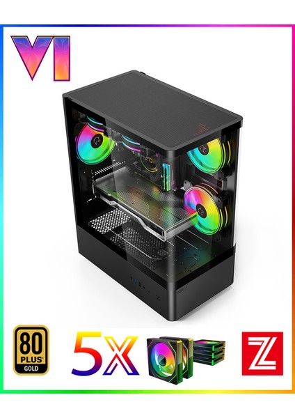 GTA-VI RX6XT ✔ Ryzen 7 5700X 32GB Ram 1TB M.2 Nvme SSD 16GB GDDR6 RX9060XT 27" 240Hz Sıvı Soğutmalı Premium Oyuncu Bilgisayarı indirimleri