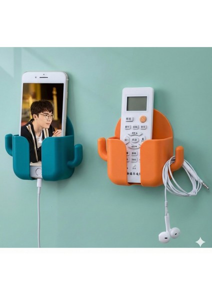 Duvar Tipi Kumanda Telefon Tutucu | Kaktüs Tasarım indirimleri