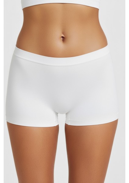 Kadın Boxer 4’lü Set – Pamuklu, Iz Yapmaz ve Nefes Alan Kumaş – Beyaz Renk fırsatları