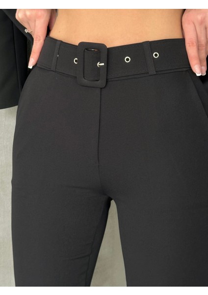 Kemerli Havuç Pantolon Siyah fiyatları
