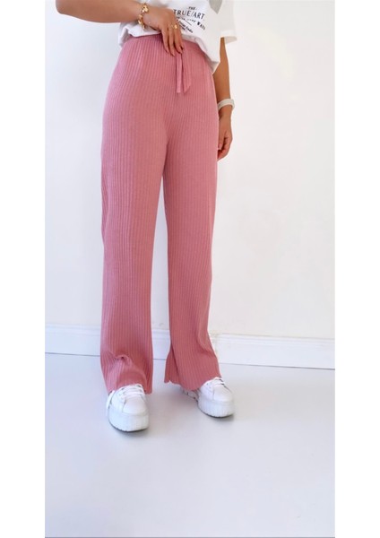 Kaşkorse Yazlık Star Pantolon Pembe