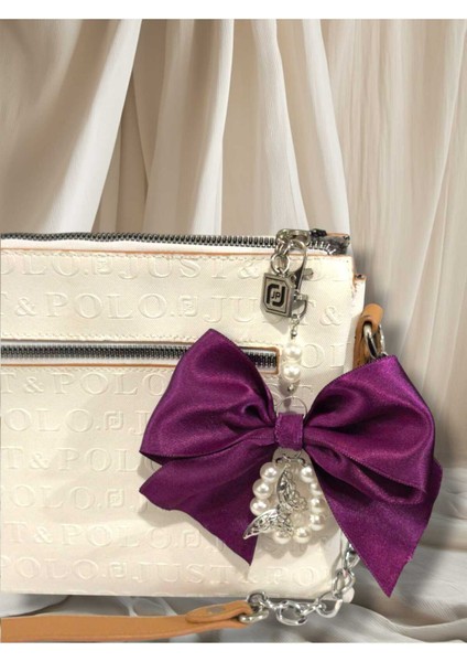 Kurdeleli Boncuklu Kelebek Detaylı Çanta Charmı (BC-1173) fiyatları