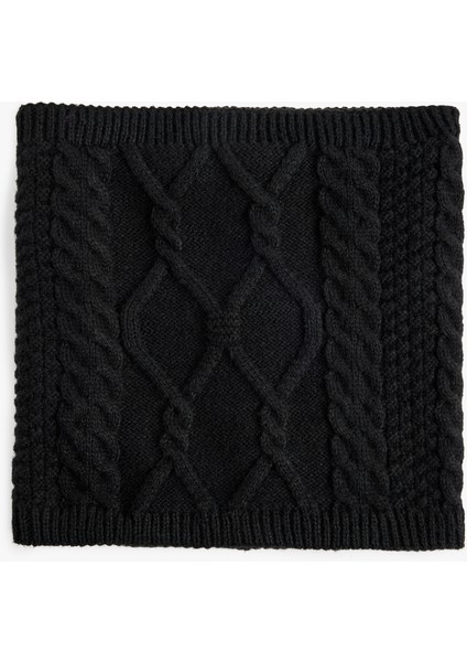 Saç Örgü Detaylı Yün Karışımlı Boyunluk fiyatları