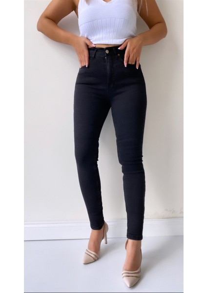 Toparlayıcı Skinny Jean Antrasit