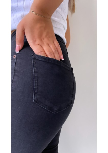 Toparlayıcı Skinny Jean Antrasit modelleri