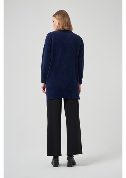 Boncuk Işlemeli Angora Kazak 7003 Lacivert modelleri