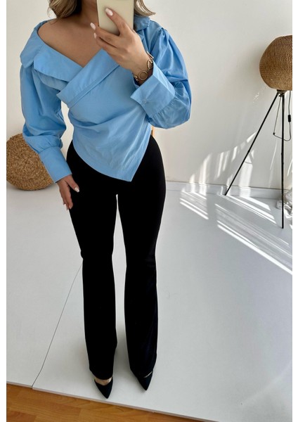 Ispanyol Paça Pantolon Siyah fırsatları