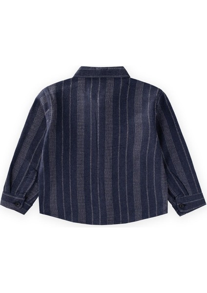 Çizgili Mevsimlik Oduncu Gömlek 2-10 Yaş Lacivert fiyatları