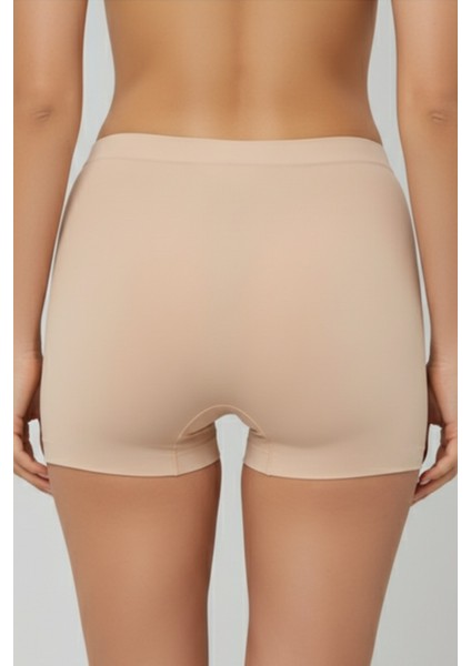 Kadın Boxer 4’lü Set – Pamuklu, Iz Yapmaz ve Nefes Alan Kumaş – Ten Rengi modelleri