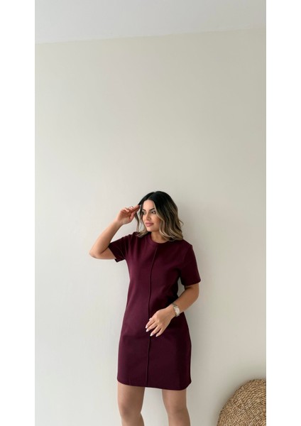 Kısa Kol Marka Pike Elbise Bordo indirimleri