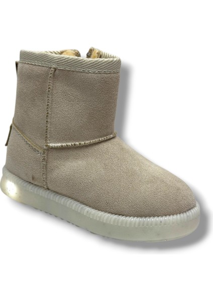 Bebe 630P-26 Süet Deri Işıklı Anatomik Kız Çocuk Bot 26-30