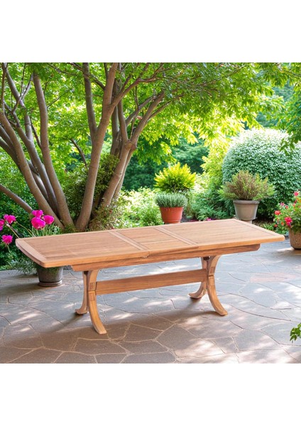 Lotus 180(+50)X100 cm Iroko Dikdörtgen Masa modelleri
