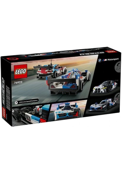 76922 LEGO Speed Champ. Bmw M4 Gt3 ve Bmw M Hybrid V8 Yarış Ar 676 Parça +9 Yaş fırsatları